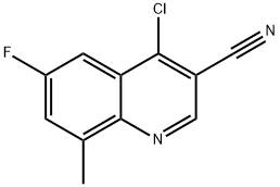 4-chloro-6-fluoro-8-methylquinoline-3-carbonitrile