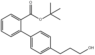 tert-Butyl 4'-(3-hydroxypropyl)biphenyl-2-carboxylate Structural