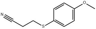 Propanenitrile, 3-[(4-methoxyphenyl)thio]- Structural