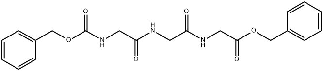 benzyl 2-[2-(2-{[(benzyloxy)carbonyl]amino}acetamido)acetamido]acetate Structural
