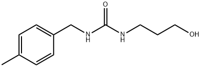 Urea, N-(3-hydroxypropyl)-N'-[(4-methylphenyl)methyl]- Structural