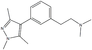 dimethyl-{2-[3-(1,3,5-trimethyl-1H-pyrazol-4-yl)-phenyl]-ethyl}-amine Structural