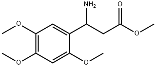 methyl 3-amino-3-(2,4,5-trimethoxyphenyl)propanoate Structural