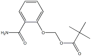 propanoic acid, 2,2-dimethyl-, [[]2-(aminocarbonyl)phenoxy]methyl ester Structural