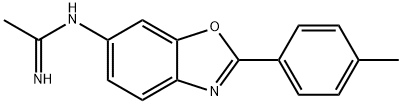 Ethanimidamide, N-[2-(4-methylphenyl)-6-benzoxazolyl]- Structural