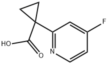 Cyclopropanecarboxylic acid, 1-(4-fluoro-2-pyridinyl)- Structural