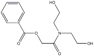 acetamide, 2-(benzoyloxy)-N,N-bis(2-hydroxyethyl)- Structural