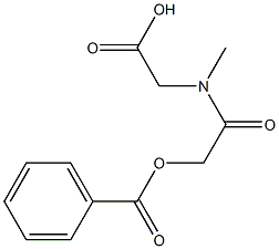 glycine, n-[[](benzoyloxy)acetyl]-n-methyl- Structural