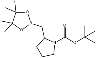 tert-butyl 2-((4,4,5,5-tetramethyl-1,3,2-dioxaborolan-2-yl)methyl)pyrrolidine-1-carboxylate Structural