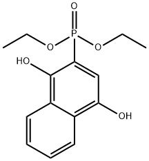 Diethyl 1,4-dihydroxynaphthalen-2-yl-2-phosphonate Structural