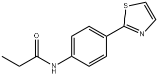 Propanamide, N-[4-(2-thiazolyl)phenyl]- Structural
