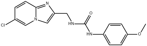 Urea, N-[(6-chloroimidazo[1,2-a]pyridin-2-yl)methyl]-N'-(4-methoxyphenyl)- Structural