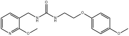 Urea, N-[2-(4-methoxyphenoxy)ethyl]-N'-[(2-methoxy-3-pyridinyl)methyl]- Structural