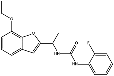 Urea, N-[1-(7-ethoxy-2-benzofuranyl)ethyl]-N'-(2-fluorophenyl)- Structural