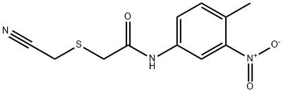 Acetamide, 2-[(cyanomethyl)thio]-N-(4-methyl-3-nitrophenyl)- Structural