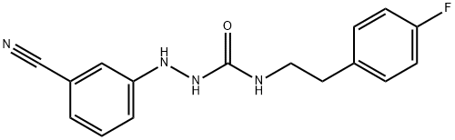 Hydrazinecarboxamide, 2-(3-cyanophenyl)-N-[2-(4-fluorophenyl)ethyl]- Structural