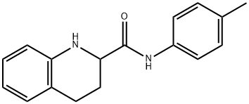 N-(4-methylphenyl)-1,2,3,4-tetrahydroquinoline-2-carboxamide Structural