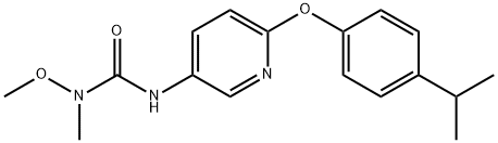 Urea, N-methoxy-N-methyl-N'-[6-[4-(1-methylethyl)phenoxy]-3-pyridinyl]- Structural