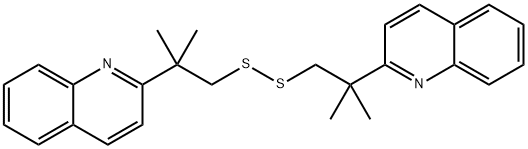 Quinoline, 2,2'-[dithiobis(1,1-dimethyl-2,1-ethanediyl)]bis- (9CI) Structural