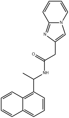 Imidazo[1,2-a]pyridine-2-acetamide, N-[1-(1-naphthalenyl)ethyl]- Structural