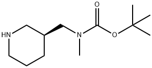 tert-butyl (S)-methyl(piperidin-3-ylmethyl)carbamate Structural