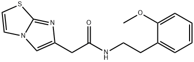 Imidazo[2,1-b]thiazole-6-acetamide, N-[2-(2-methoxyphenyl)ethyl]- Structural