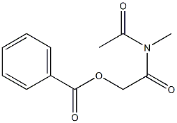 acetamide, n-acetyl-2-(benzoyloxy)-n-methyl- Structural