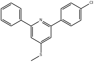 Pyridine, 2-(4-chlorophenyl)-4-(methylthio)-6-phenyl- Structural