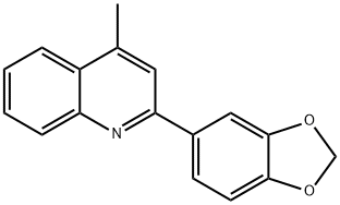 Quinoline, 2-(1,3-benzodioxol-5-yl)-4-methyl- Structural