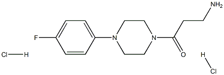 3-amino-1-[4-(4-fluorophenyl)piperazin-1-yl]propan-1-one dihydrochloride Structural