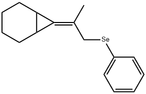 Bicyclo[4.1.0]heptane, 7-[1-methyl-2-(phenylseleno)ethylidene]- Structural
