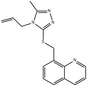 Quinoline, 8-[[[5-methyl-4-(2-propen-1-yl)-4H-1,2,4-triazol-3-yl]thio]methyl]- Structural