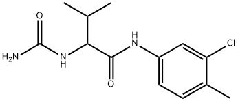 Butanamide, 2-[(aminocarbonyl)amino]-N-(3-chloro-4-methylphenyl)-3-methyl- Structural