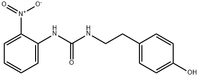 Urea, N-[2-(4-hydroxyphenyl)ethyl]-N'-(2-nitrophenyl)- Structural