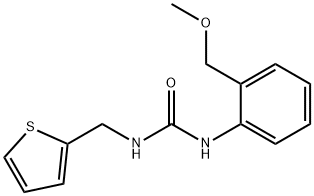 Urea, N-[2-(methoxymethyl)phenyl]-N'-(2-thienylmethyl)- Structural