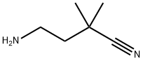 Butanenitrile, 4-amino-2,2-dimethyl- Structural