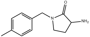 3-amino-1-[(4-methylphenyl)methyl]pyrrolidin-2-one Structural