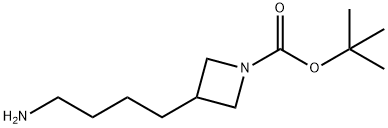 tert-butyl 3-(4-aminobutyl)azetidine-1-carboxylate Structural