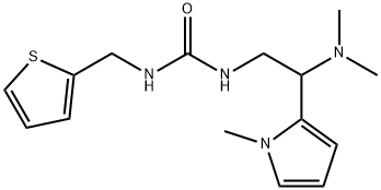 Urea, N-[2-(dimethylamino)-2-(1-methyl-1H-pyrrol-2-yl)ethyl]-N'-(2-thienylmethyl)- Structural