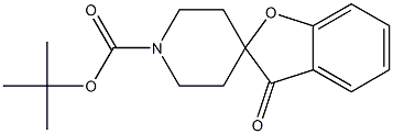 Spiro[benzofuran-2(3H),4'-piperidine]-1'-carboxylic acid, 3-oxo-, 1,1-dimethylethyl ester Structural