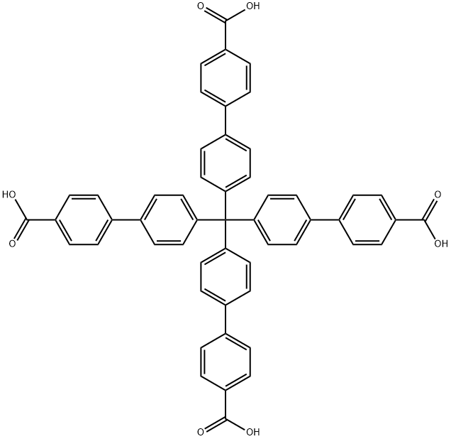 4',4'',4''',4''''-methanetetrayltetrabiphenyl-4-carboxylic acid Structural