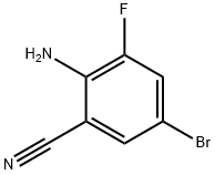 2-AMINO-5-BROMO-3-FLUORO-BENZONITRILE Structural