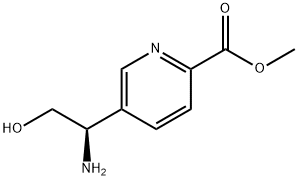 METHYL 5-((1R)-1-AMINO-2-HYDROXYETHYL)PYRIDINE-2-CARBOXYLATE Structural