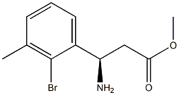 METHYL (3R)-3-AMINO-3-(2-BROMO-3-METHYLPHENYL)PROPANOATE