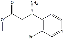 METHYL (3S)-3-AMINO-3-(3-BROMO(4-PYRIDYL))PROPANOATE Structural