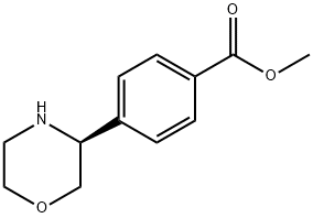 METHYL 4-((3S)MORPHOLIN-3-YL)BENZOATE Structural