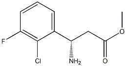 METHYL (3S)-3-AMINO-3-(2-CHLORO-3-FLUOROPHENYL)PROPANOATE