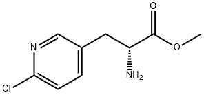 METHYL (2R)-2-AMINO-3-(6-CHLOROPYRIDIN-3-YL)PROPANOATE Structural