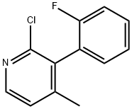Pyridine, 2-chloro-3-(2-fluorophenyl)-4-methyl- Structural