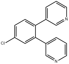 Pyridine, 3,3'-(4-chloro-1,2-phenylene)bis- Structural